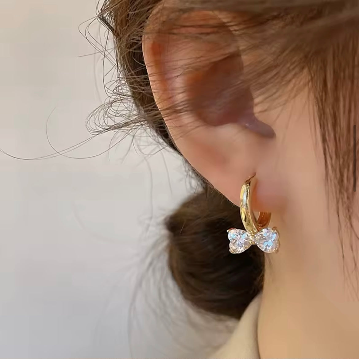 Bow earrings (gold)