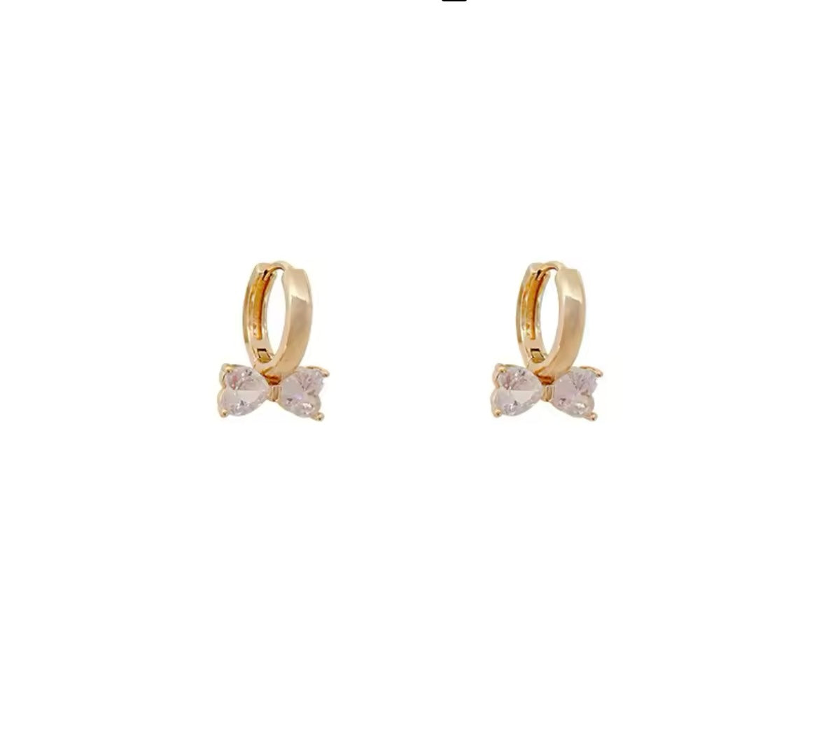 Bow earrings (gold)