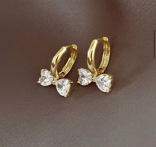 Bow earrings (gold)