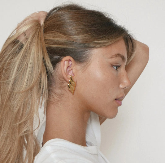 Trendy Gold earrings